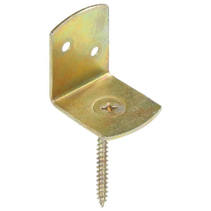 L-beslag till staketpanel 24 st galvaniserad metall