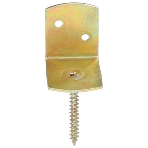 L-beslag till staketpanel 24 st galvaniserad metall