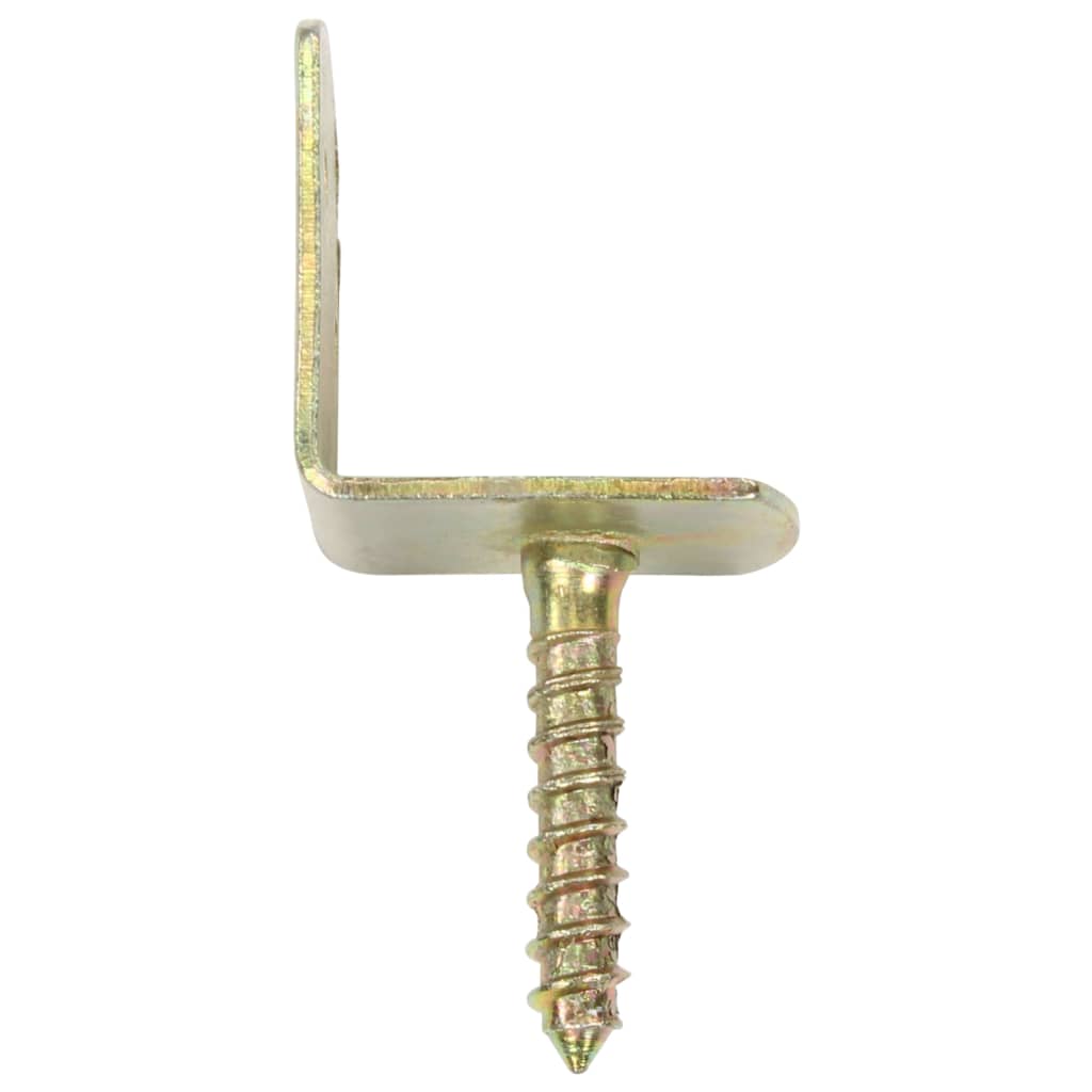 L-beslag till staketpanel 24 st galvaniserad metall