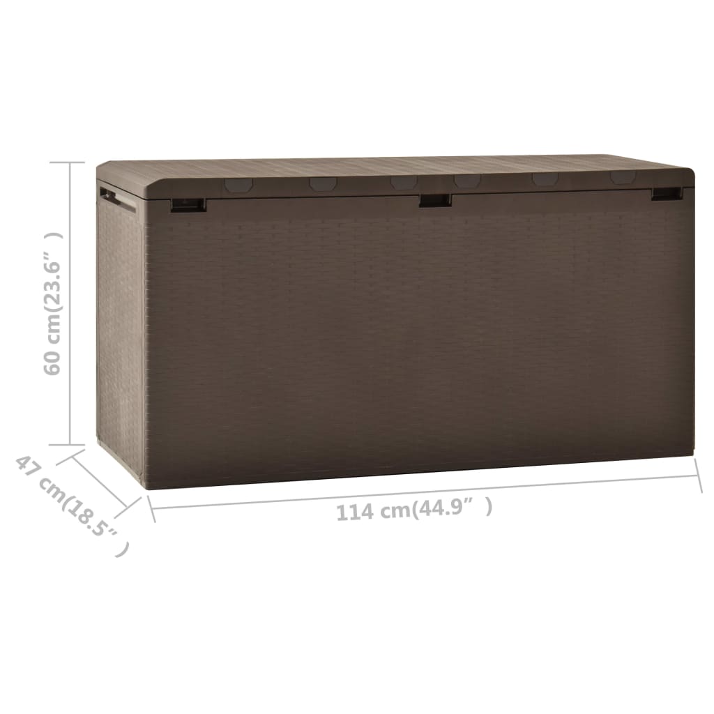 Dynbox brun 114x47x60 cm