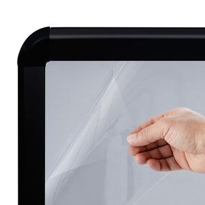 Skyltställ A1 vattenfylld bas svart aluminiumlegering