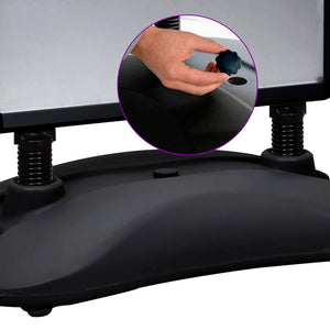 Skyltställ A1 vattenfylld bas svart aluminiumlegering