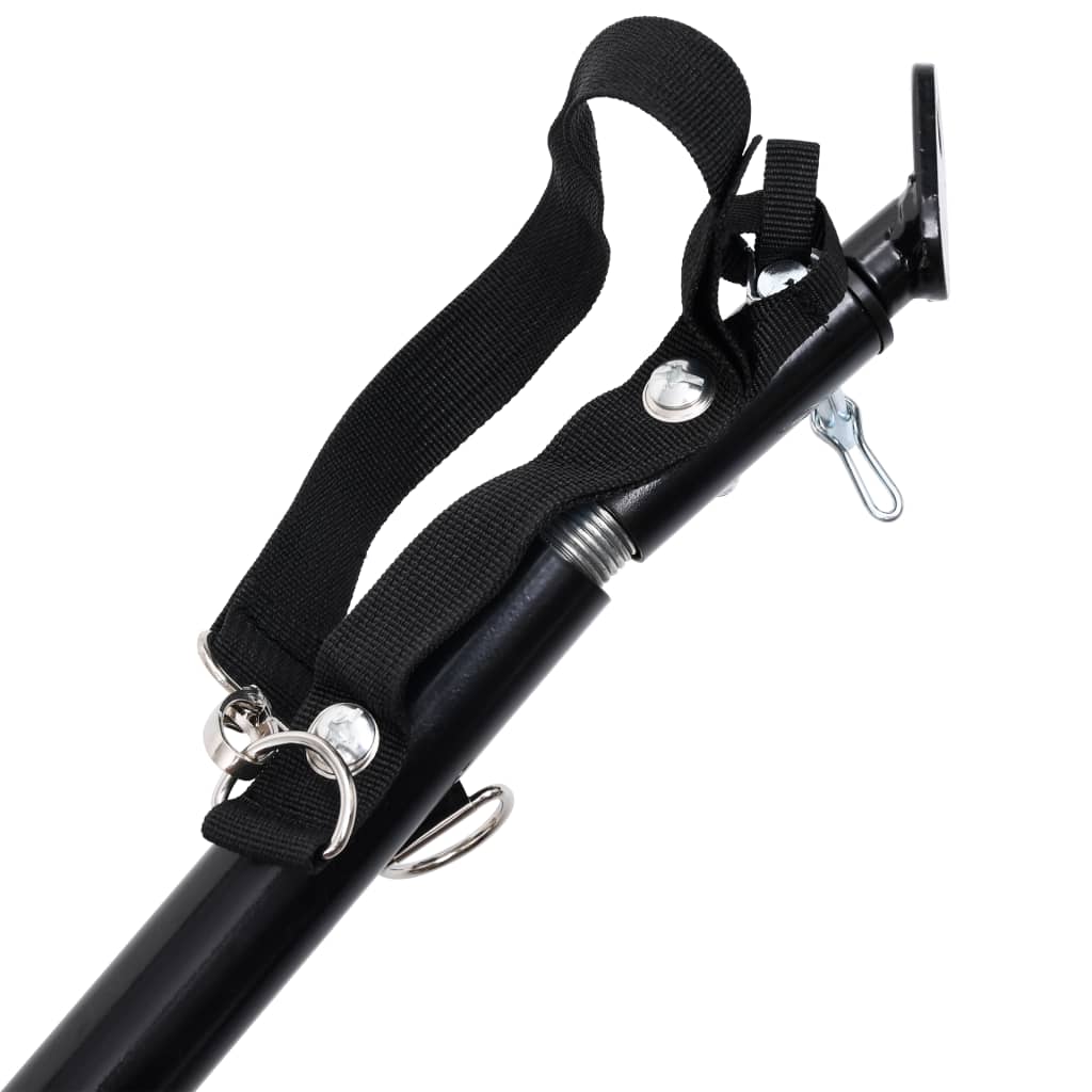 Cykelvagn för husdjur och joggingvagn 2-i-1 blå och svart