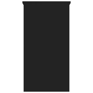 Skrivbord svart 80x40x75 cm konstruerat trä