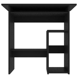 Skrivbord svart 80x45x74 cm konstruerat trä