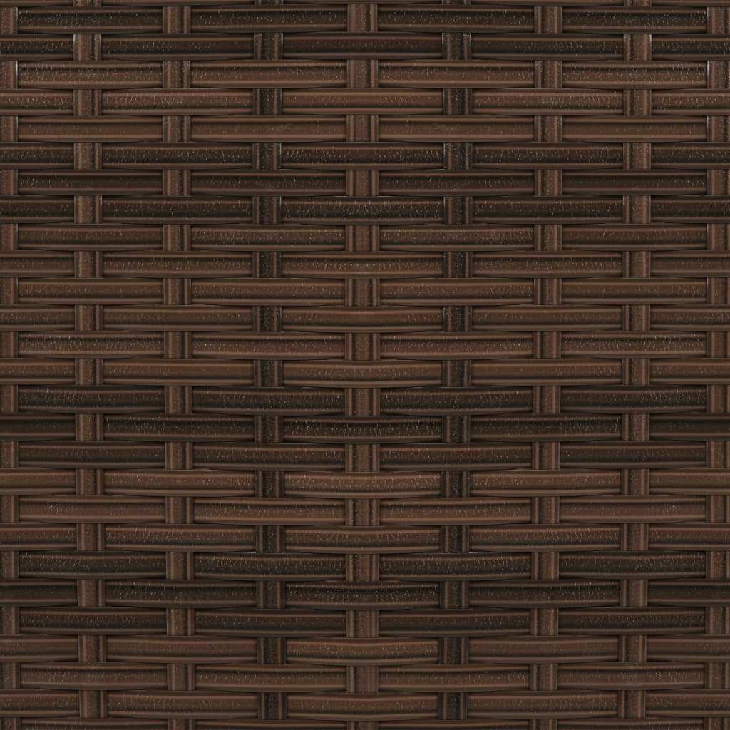 Loungegrupp för trädgården 2 delar konstrotting brun