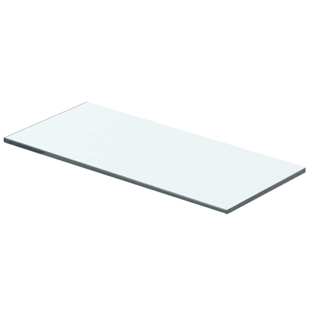 Hyllplan 2 st glas genomskinlig 40x12 cm