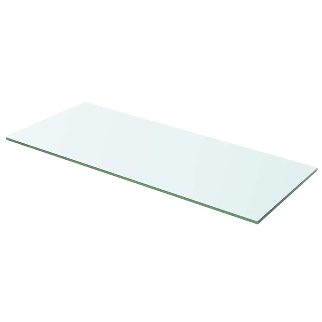 Hyllplan 2 st glas genomskinlig 60x20 cm