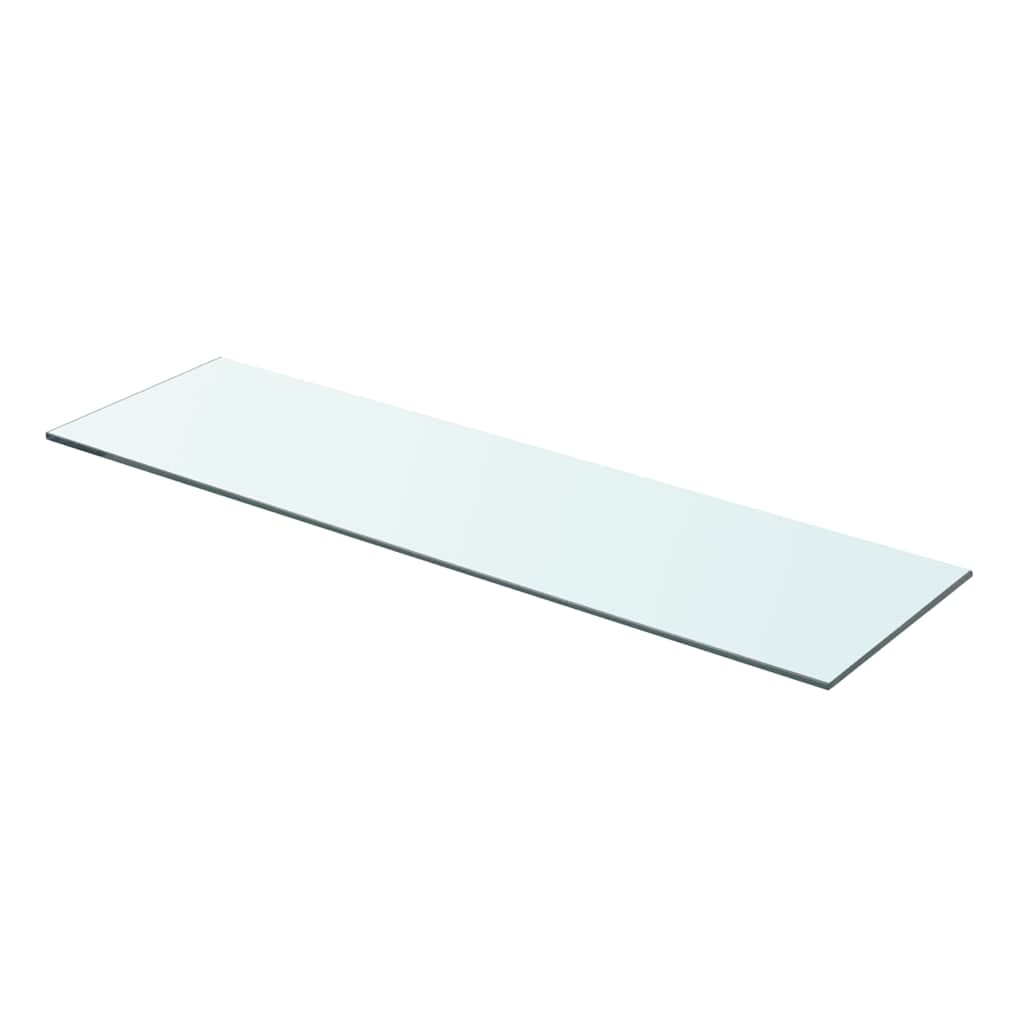 Hyllplan 2 st glas genomskinlig 70x20 cm