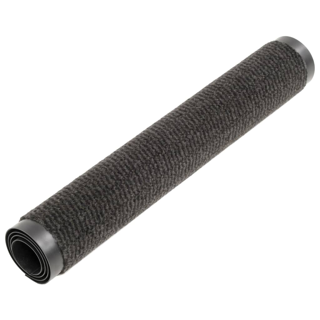 Dörrmattor 2 st rektangulär tuftad 80x120 cm svart