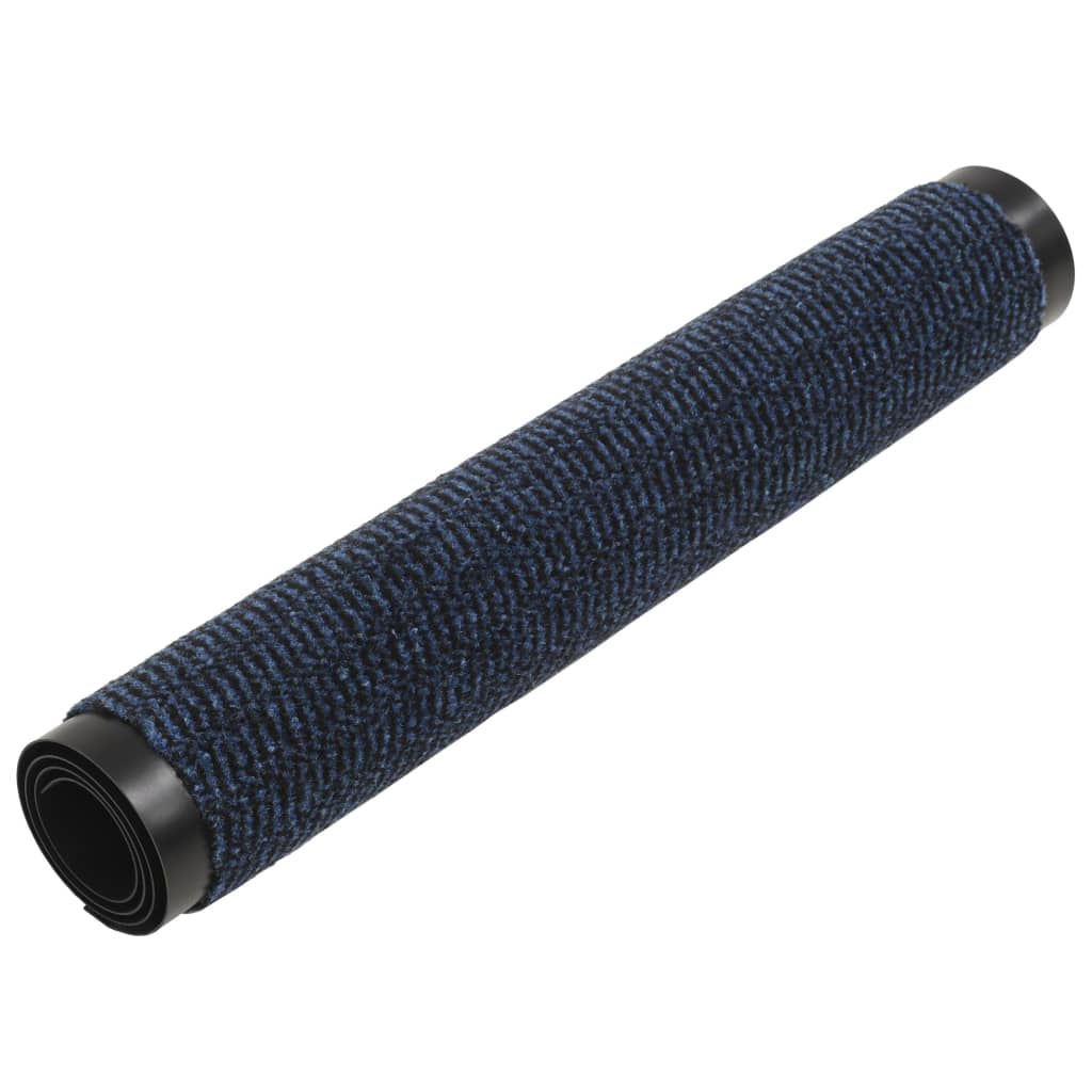 Dörrmattor 2 st rektangulär tuftad 80x120 cm blå