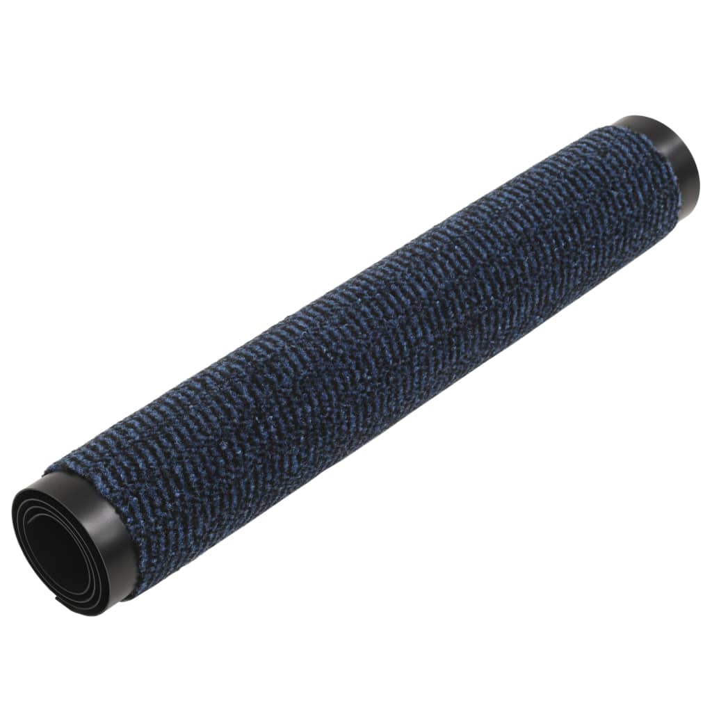 Dörrmattor 2 st rektangulär tuftad 90x150 cm blå