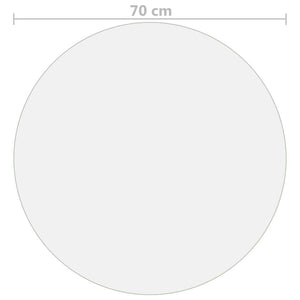 Bordsskydd matt Ø 70 cm 1,6 mm PVC