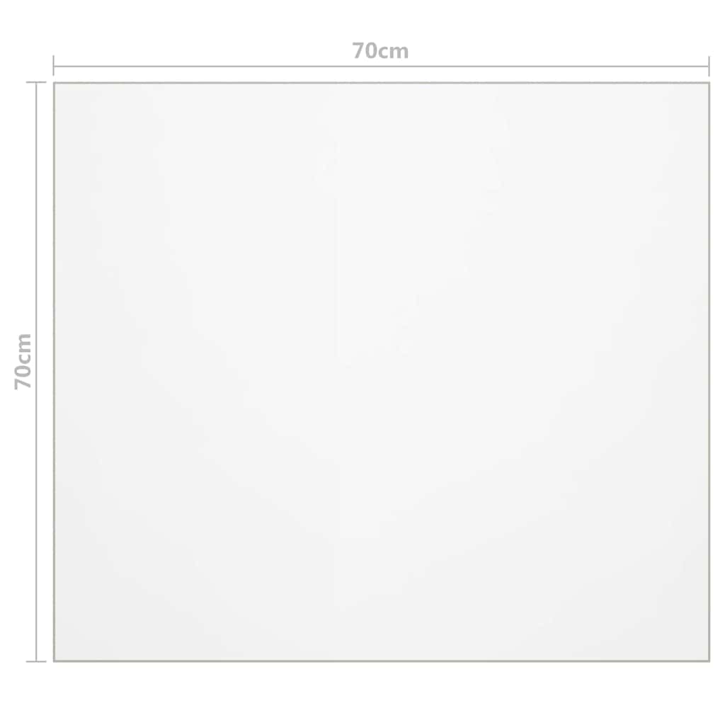 Bordsskydd matt 70x70 cm 1,6 mm PVC