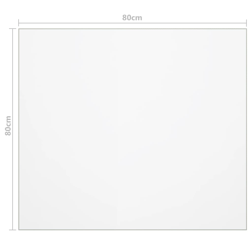 Bordsskydd matt 80x80 cm 1,6 mm PVC