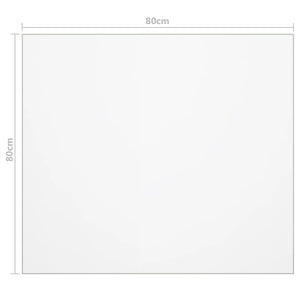 Bordsskydd matt 80x80 cm 1,6 mm PVC