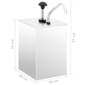 Dressingbehållare rostfritt stål 3,5 L