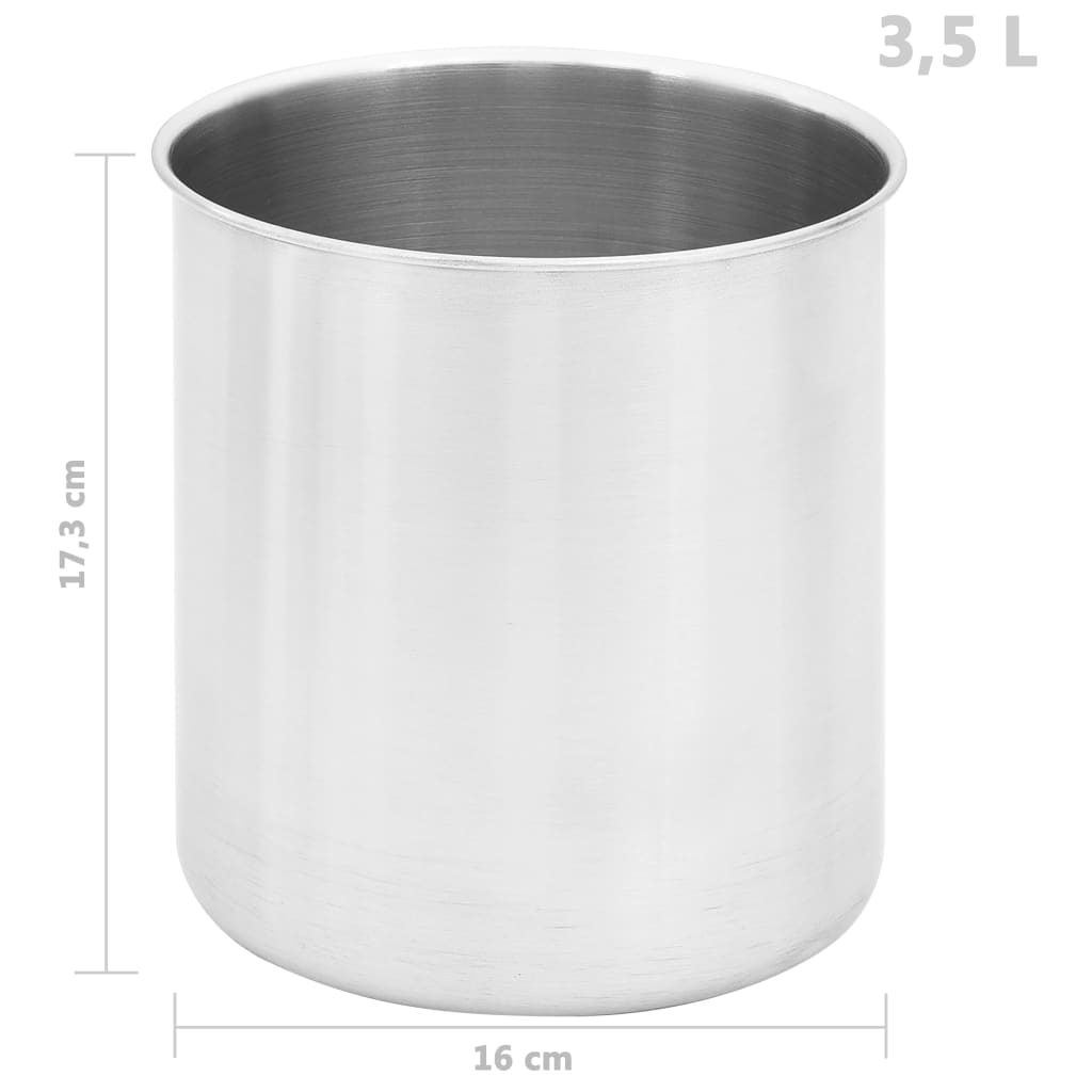 Dressingbehållare rostfritt stål 3,5 L