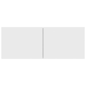 Tv-bänk vit 80x30x30 cm konstruerat trä