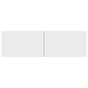 TV-bänk vit 100x30x30 cm konstruerat trä