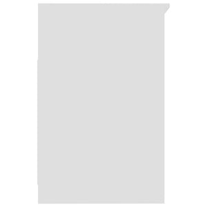 Byrå vit 40x50x76 cm konstruerat trä