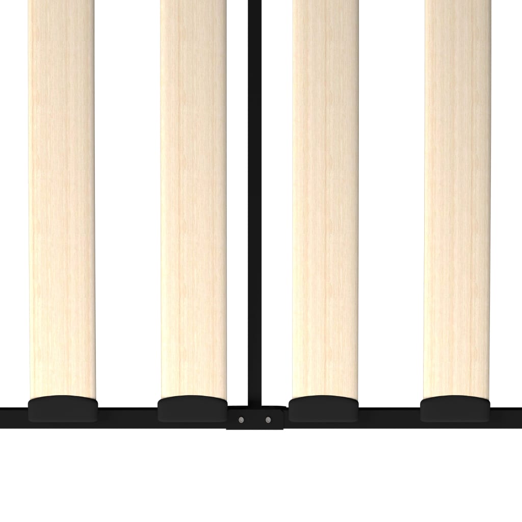 Dagbädd utan madrass svart metall 90x200 cm