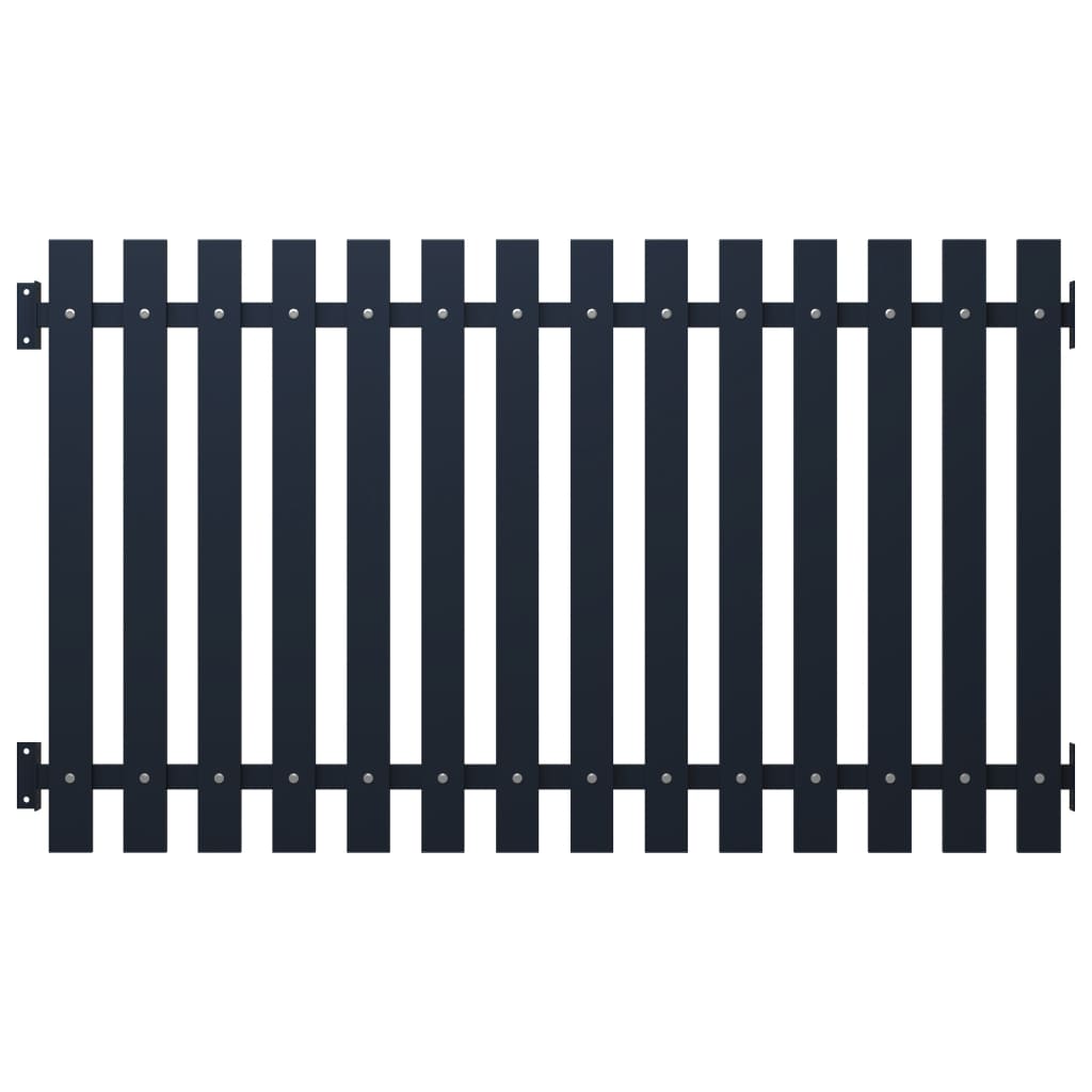 Staketpanel antracit 178x75 cm pulverlackerad stål