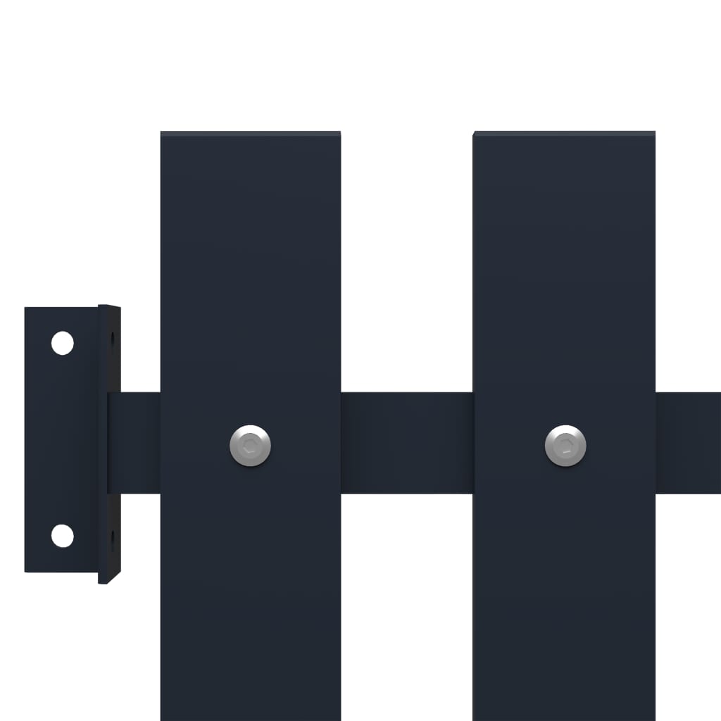 Staketpanel antracit 178x75 cm pulverlackerad stål