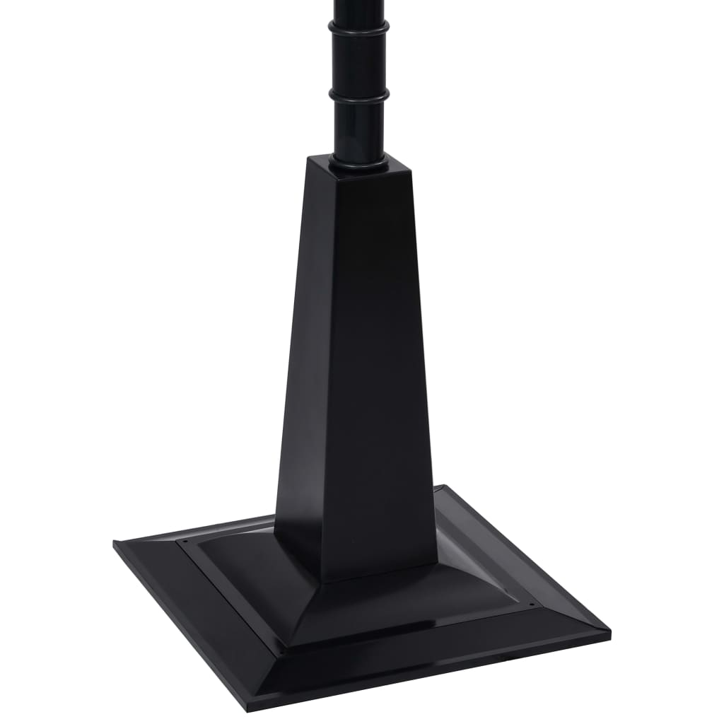 Lyktstolpe med jultomte svart och röd 81x40x188 cm PVC