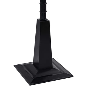 Lyktstolpe med jultomte svart och röd 81x40x188 cm PVC