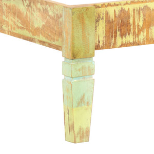 Sängram massivt återvunnet trä 200x200 cm