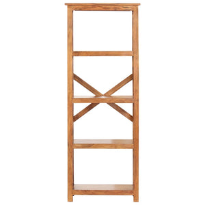 Bokhylla 60x30x160 cm massivt akaciaträ honungsfinish