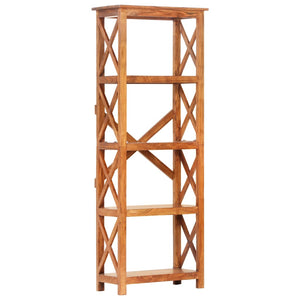 Bokhylla 60x30x160 cm massivt akaciaträ honungsfinish