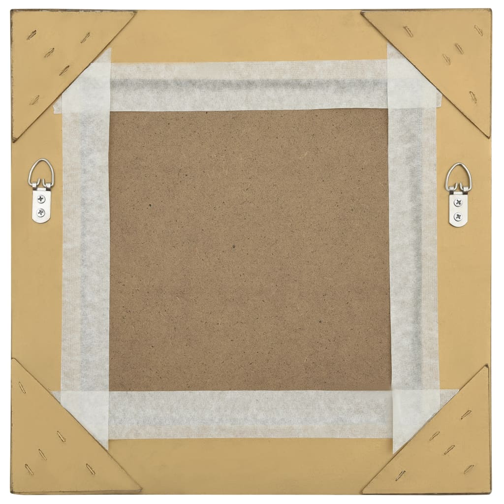 Väggspegel barockstil 40x40 cm guld