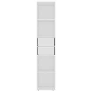 Bokhylla vit 36x30x171 cm konstruerat trä