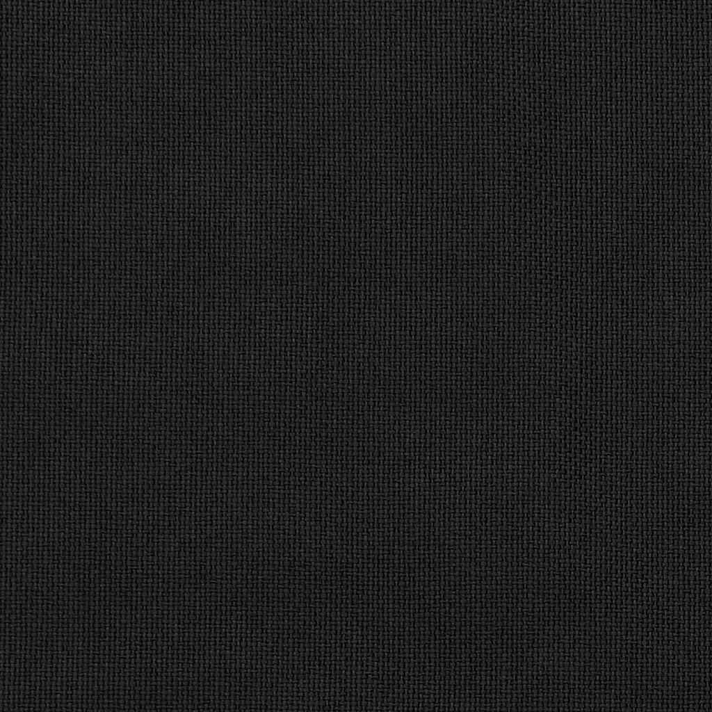 Mörkläggningsgardin med krokar linnelook 2 st svart 140x175 cm