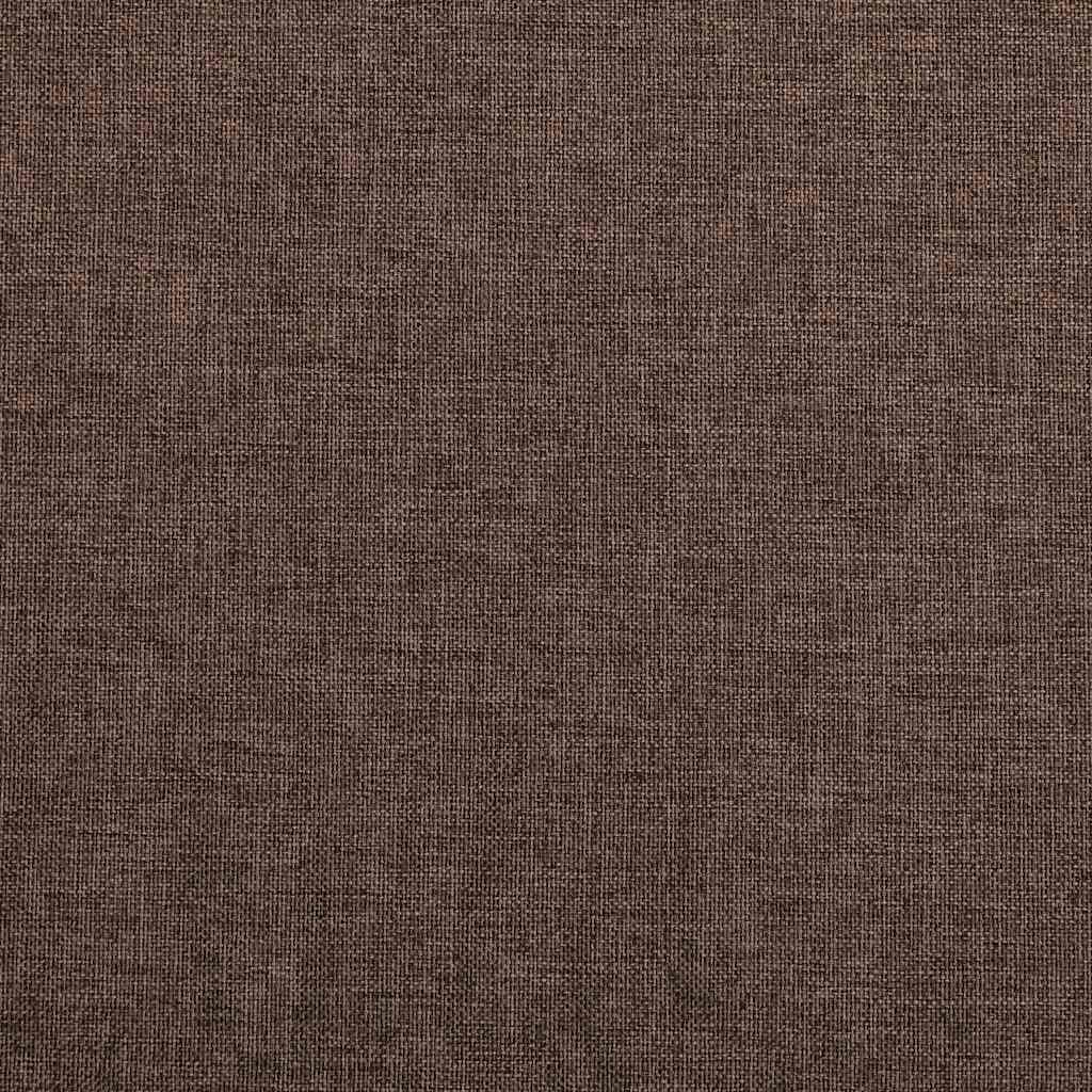 Mörkläggningsgardin med öljetter linnelook taupe 290x245cm