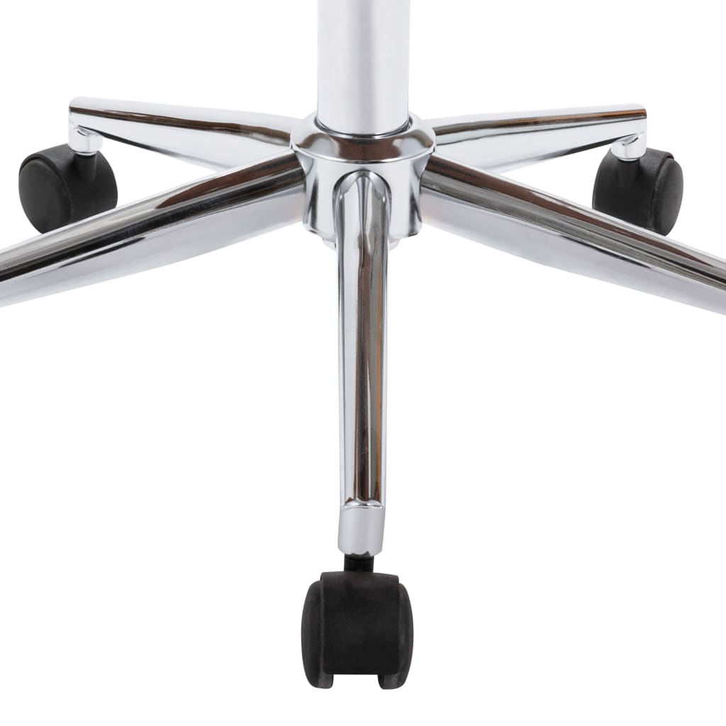 Snurrbara matstolar 2 st vit konstläder