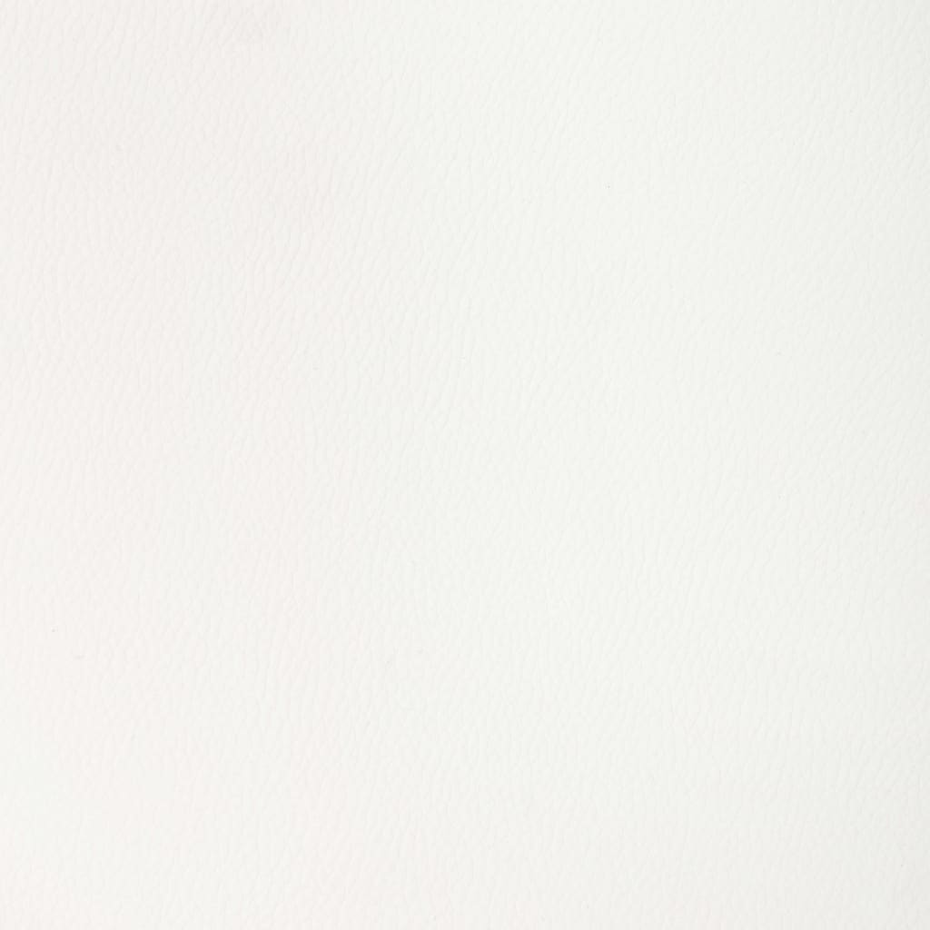 Snurrbara matstolar 2 st vit konstläder