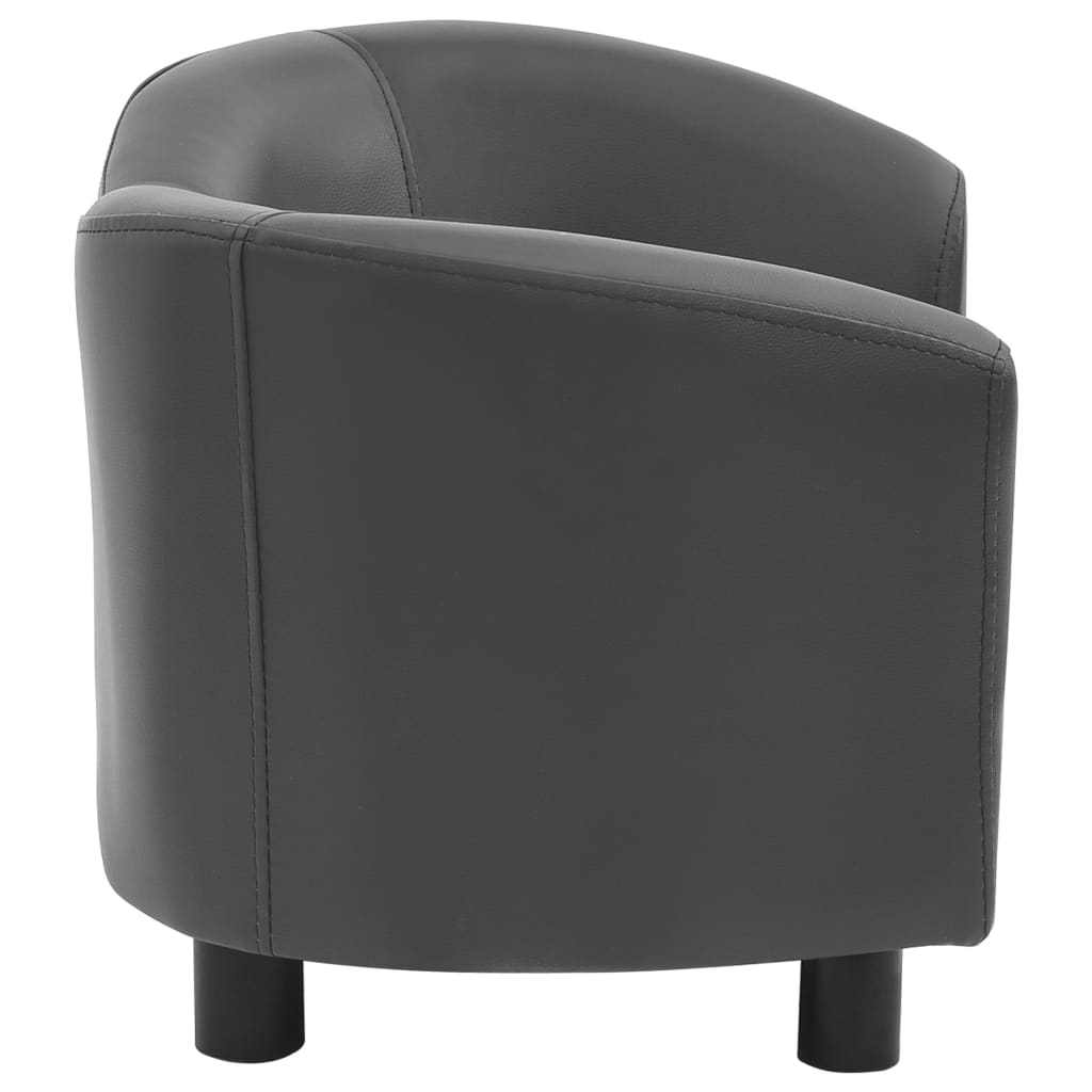 Hundsoffa grå 67x41x39 cm konstläder