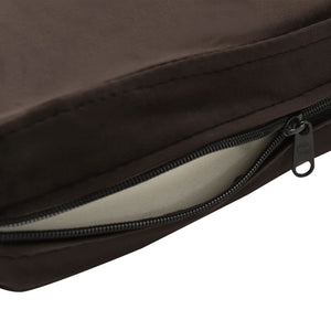 Hundsoffa brun 60x43x30 cm plysch och konstläder