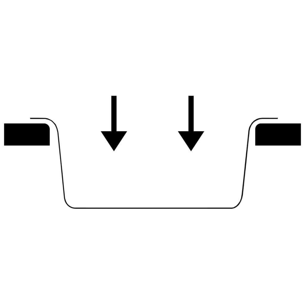 Diskho med bräddavlopp grå granit