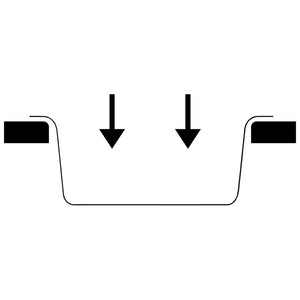 Diskho med bräddavlopp grå granit