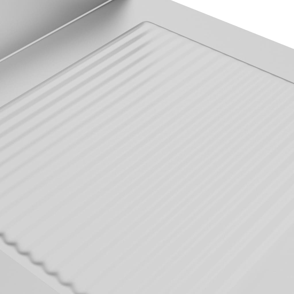 Diskbänk med avrinningsyta för storkök rostfritt stål