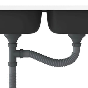 Dubbla diskhoar silver 800x500x155 mm rostfritt stål