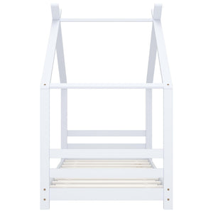 Barnsäng vit massiv furu 80x160 cm