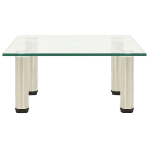 TV-bänk transparent 40x35x17 cm härdat glas