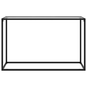 Konsolbord transparent 120x35x75 cm härdat glas