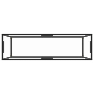 Konsolbord transparent 120x35x75 cm härdat glas