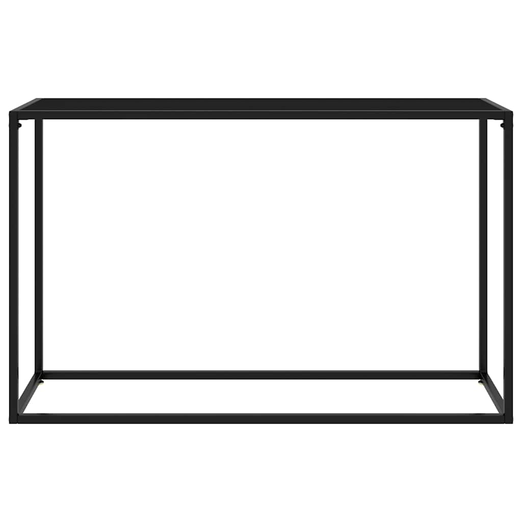 Konsolbord svart 120x35x75 cm härdat glas